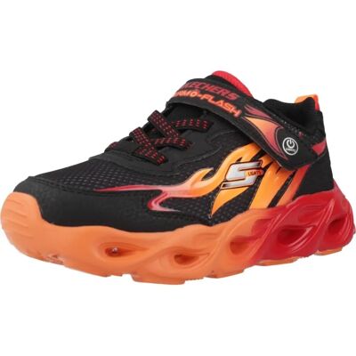 Skechers Jungen Thermo-Flash Heat Flux Turnschuhe - Schwarz Rot Skechers Jungen Thermo-Flash Heat Flux Turnschuhe - Schwarz Rot