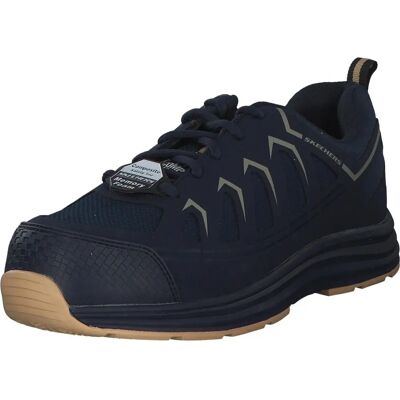 Skechers Malad II Chaussures de Sécurité Navy Tan - Publicité Skechers Malad II Chaussures de Sécurité Navy Tan - Publicité