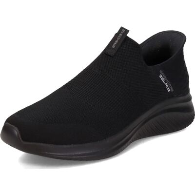 Skechers Ultra Flex 3 Slip-In schwarze Hausschuhe - Hausschuhe Skechers Ultra Flex 3 Slip-In schwarze Hausschuhe - Hausschuhe