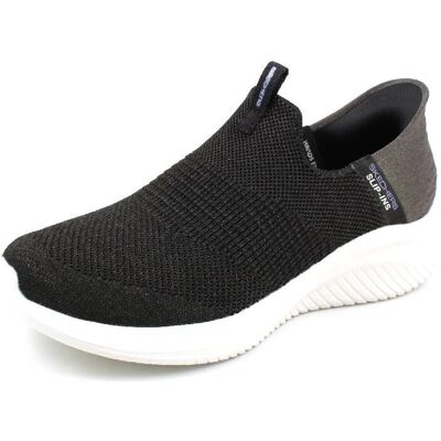Baskets Skechers Flex 3 Smooth Step Femmes - Noir/Blanc Baskets Skechers Flex 3 Smooth Step Femmes - Noir/Blanc