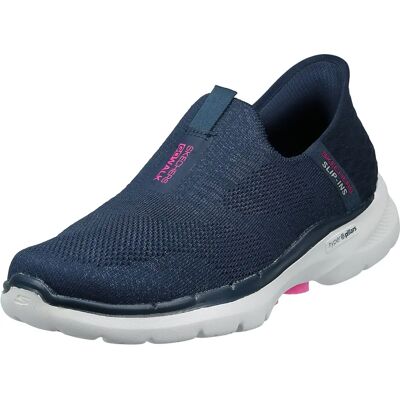 Skechers Navy Slip-ins GO Walk 6 Fabulous View Damenschuhe Skechers Navy Slip-ins GO Walk 6 Fabulous View Damenschuhe