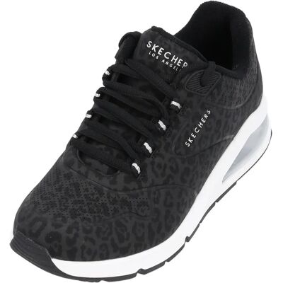 Skechers Uno 2 - Zwart - Luipaardprint - Memory Foam - Schoenen Skechers Uno 2 - Zwart - Luipaardprint - Memory Foam - Schoenen