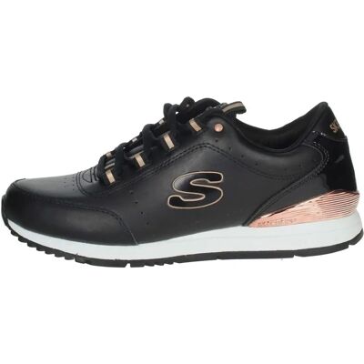 Skechers Million Air - Czarny - Oddychające buty z sztucznej skóry Skechers Million Air - Czarny - Oddychające buty z sztucznej skóry