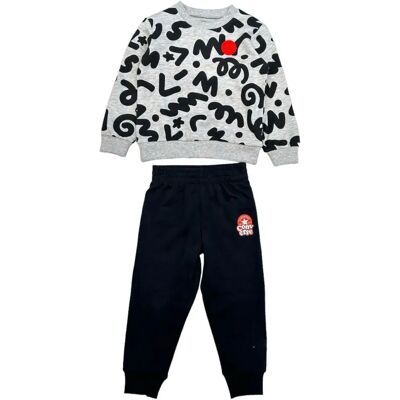 Converse Gray/Black Jogging Suit - Jumpsuit Converse Gray/Black Jogging Suit - Jumpsuit