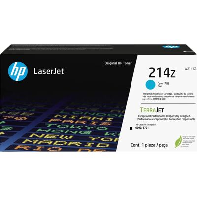 HP 214Z Cyan Hochleistungstoner - LaserJet HP 214Z Cyan Hochleistungstoner - LaserJet