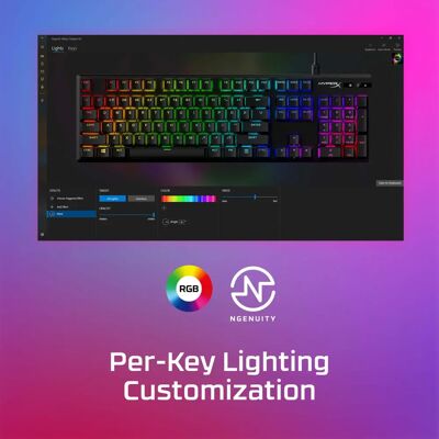 HyperX Alloy Origins PBT HX Modrá - Herní mechanická klávesnice HyperX Alloy Origins PBT HX Modrá - Herní mechanická klávesnice