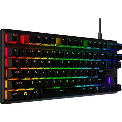 Clavier Gaming Mécanique HyperX Alloy Origins Core PBT HX Aqua - Publicité Clavier Gaming Mécanique HyperX Alloy Origins Core PBT HX Aqua - Publicité
