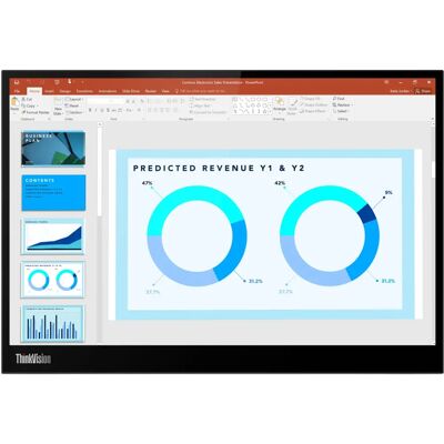 Lenovo ThinkVision M14d - Kannettava 14" näyttö - 2.2K - Musta Lenovo ThinkVision M14d - Kannettava 14" näyttö - 2.2K - Musta