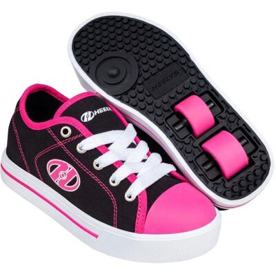 Heelys Girls Classic X2 Size UK 11c Black/White - Roller Shoes Heelys Girls Classic X2 Size UK 11c Black/White - Roller Shoes