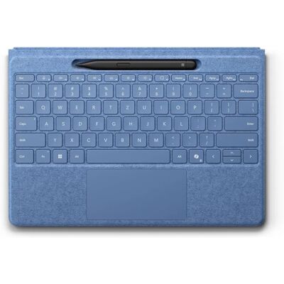 Kék Microsoft Surface Pro billentyűzet Slim Pen 2-vel - Vezeték nélküli, Háttérvilágítás, Surface Pro 8/9 Kék Microsoft Surface Pro billentyűzet Slim Pen 2-vel - Vezeték nélküli, Háttérvilágítás, Surface Pro 8/9