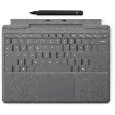 Microsoft Surface Pro Tastatur mit Slim Pen - Business QWERTY - Platin Microsoft Surface Pro Tastatur mit Slim Pen - Business QWERTY - Platin
