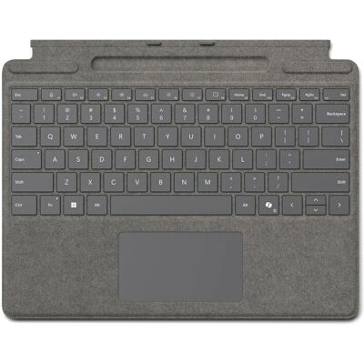 Clavier Microsoft Surface Pro avec rangement pour stylet - Business AZERTY - Platine - Publicité Clavier Microsoft Surface Pro avec rangement pour stylet - Business AZERTY - Platine - Publicité