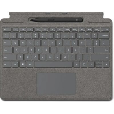 Microsoft Surface Pro Tastatur - Hintergrundbeleuchtung, Stiftaufbewahrung, Beschleunigungssensor - Platin Microsoft Surface Pro Tastatur - Hintergrundbeleuchtung, Stiftaufbewahrung, Beschleunigungssensor - Platin