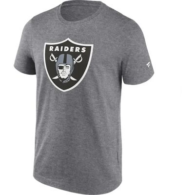 Fanatics Logo Principal Las Vegas Raiders Graphique - T-Shirt - Homme - gris chiné sport - Publicité Fanatics Logo Principal Las Vegas Raiders Graphique - T-Shirt - Homme - gris chiné sport - Publicité