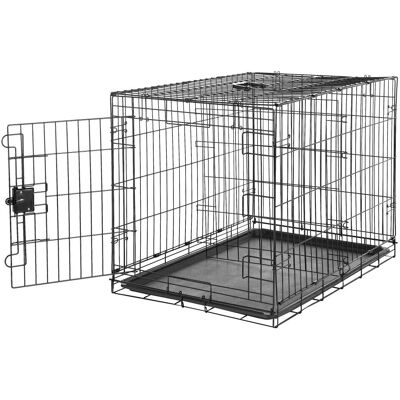 Cage pour chien Amazon Basics - Pliante, Plateau, Porte unique, 91x58x64cm Cage pour chien Amazon Basics - Pliante, Plateau, Porte unique, 91x58x64cm