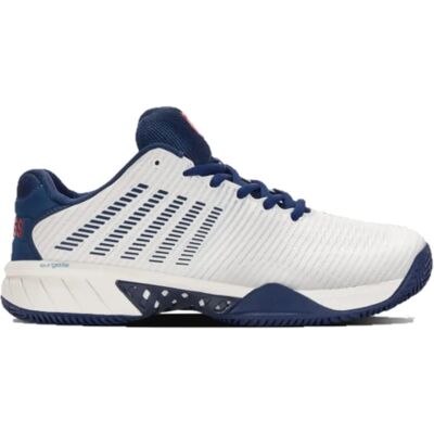 K-Swiss Tennisschuhe Hypercourt Express 2 - Herren - Weiß/Blau K-Swiss Tennisschuhe Hypercourt Express 2 - Herren - Weiß/Blau