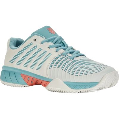 K-Swiss Express Light 3 HB Tennisschuhe - Weiß, Blau, Pink K-Swiss Express Light 3 HB Tennisschuhe - Weiß, Blau, Pink