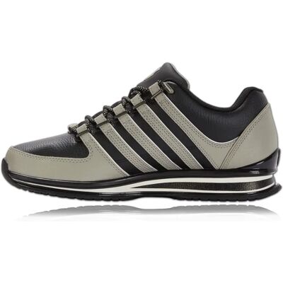 Chaussures K-Swiss Rinzler en Cuir pour Hommes - Noir-Gris - Publicité Chaussures K-Swiss Rinzler en Cuir pour Hommes - Noir-Gris - Publicité