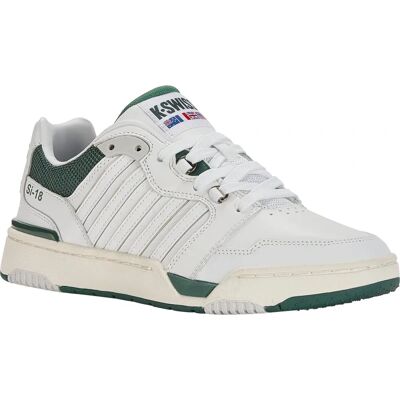 Baskets Heritage en cuir blanc K-Swiss - Baskets - Publicité Baskets Heritage en cuir blanc K-Swiss - Baskets - Publicité