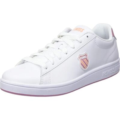 K-Swiss Court Shield Läder Skor Vitt - Casuella Skor K-Swiss Court Shield Läder Skor Vitt - Casuella Skor