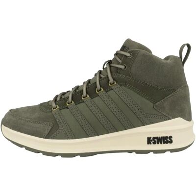 K-Swiss Vista Trainer Mid Winter - Herrens Sneaker - Leder Grün K-Swiss Vista Trainer Mid Winter - Herrens Sneaker - Leder Grün