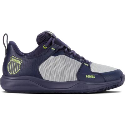 Chaussures de tennis pour hommes K-Swiss Ultrashot Team peacoat gris violet vert lime - Publicité Chaussures de tennis pour hommes K-Swiss Ultrashot Team peacoat gris violet vert lime - Publicité
