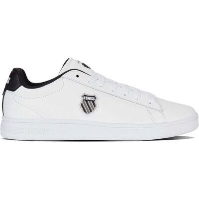 K Swiss K-Swiss Classic Court Shield II - Męskie Buty Sportowe Białe - Sneakers K Swiss K-Swiss Classic Court Shield II - Męskie Buty Sportowe Białe - Sneakers