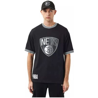 New Era - Nets Logo Tee - Noir - Team Logo - T-shirt New Era - Nets Logo Tee - Noir - Team Logo - T-shirt