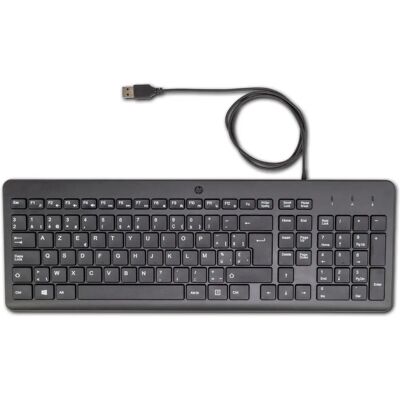 HP 150 Kabeltastatur - AZERTY - Schwarz HP 150 Kabeltastatur - AZERTY - Schwarz