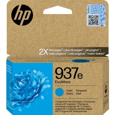 HP 937E EvoMore Original Tintenpatrone Cyan - Hohe Reichweite HP 937E EvoMore Original Tintenpatrone Cyan - Hohe Reichweite