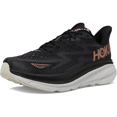 Hoka Clifton 9 Damen - schwarz/roségold Hoka Clifton 9 Damen - schwarz/roségold