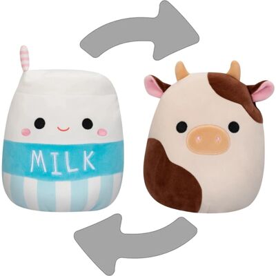 Squishmallows - Flip A Mallow 13 cm Ronnie Krowa/Melly Mleczna Tetra Pak - Pluszowa Zabawka Squishmallows - Flip A Mallow 13 cm Ronnie Krowa/Melly Mleczna Tetra Pak - Pluszowa Zabawka