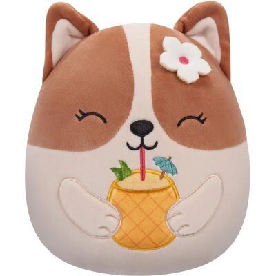 Jazwares Squishmallows - Regina o corgi com bebida de abacaxi 19 cm Jazwares Squishmallows - Regina o corgi com bebida de abacaxi 19 cm