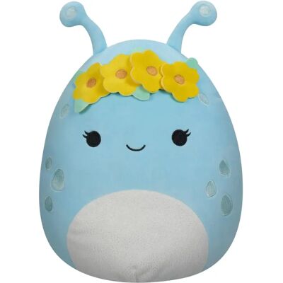 Squishmallows Natnat Pastellblau Alien mit Blumenkrone Plüschtier 16" Squishmallows Natnat Pastellblau Alien mit Blumenkrone Plüschtier 16"