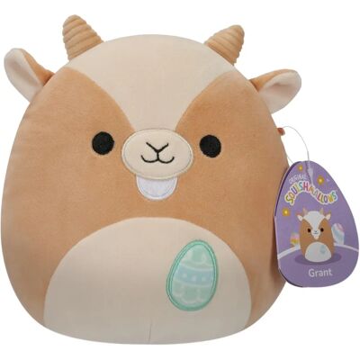Squishmallows Grant - Chèvre Tan avec œuf brodé Peluche de Pâques - Publicité Squishmallows Grant - Chèvre Tan avec œuf brodé Peluche de Pâques - Publicité