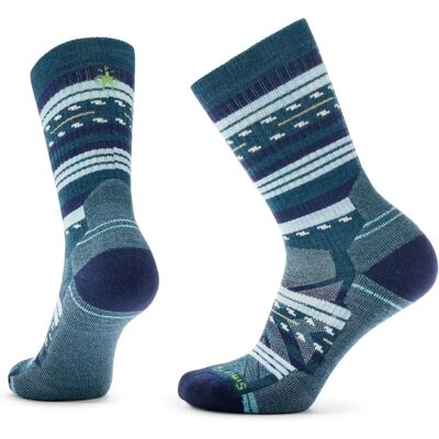 Smartwool Kvinners Hike Light Cushion Margarita Crew Sokker - Marineblå Smartwool Kvinners Hike Light Cushion Margarita Crew Sokker - Marineblå