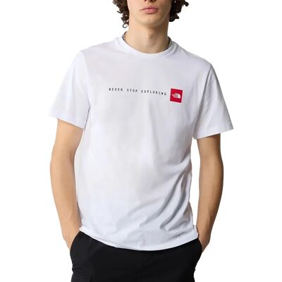 The North Face Never Stop Exploring NF0A87NSFN41 Wit - T-shirt The North Face Never Stop Exploring NF0A87NSFN41 Wit - T-shirt