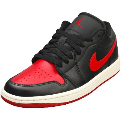 Nike Air Jordan 1 Low Sneakers - Czarny Czerwony - Buty Nike Air Jordan 1 Low Sneakers - Czarny Czerwony - Buty