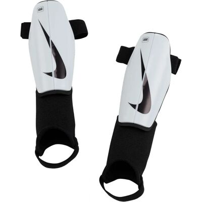 Nike Charge Garde-Jambe - Protection contre l'Impact - Unisexe - Blanc/Noir Nike Charge Garde-Jambe - Protection contre l'Impact - Unisexe - Blanc/Noir