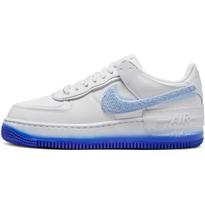 Nike AF1 Shadow Sneakers pour Femmes en Blanc et Bleu - Chaussures de Mode - Publicité Nike AF1 Shadow Sneakers pour Femmes en Blanc et Bleu - Chaussures de Mode - Publicité