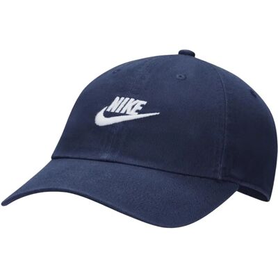 Nike Unstrukturierte Futura Waschmütze (FB5368) - Mitternachtsblau/Weiß Nike Unstrukturierte Futura Waschmütze (FB5368) - Mitternachtsblau/Weiß