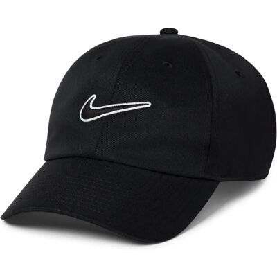 Nike Club Unstructured Swoosh Cap (FB5369) - svart/svart Nike Club Unstructured Swoosh Cap (FB5369) - svart/svart