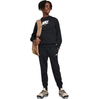 Nike Unisex Fleece Trainingsanzug - Schwarz-Weiß - Sportswear Nike Unisex Fleece Trainingsanzug - Schwarz-Weiß - Sportswear