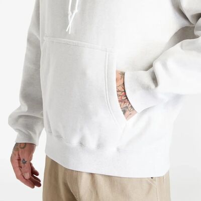 Nike Swoosh Kapucnis Pulóver - Fleece, Birch Heather/Fehér, Méret S Nike Swoosh Kapucnis Pulóver - Fleece, Birch Heather/Fehér, Méret S
