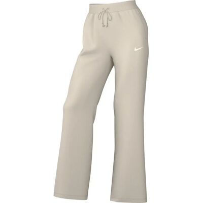 Pantaloni treningi din fleece bej cu talie înaltă și largi - Nike Pantaloni treningi din fleece bej cu talie înaltă și largi - Nike