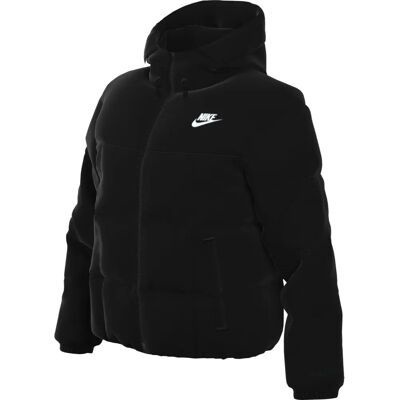 Nike L Geacă matlasată negru și alb - Geacă Nike L Geacă matlasată negru și alb - Geacă