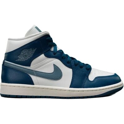 Nike Air Jordan 1 Mid Blå - Basketball Sneakers Nike Air Jordan 1 Mid Blå - Basketball Sneakers