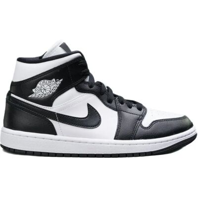 Nike Air Jordan 1 Mid Zwart & Wit Sneakers - Panda - Schoenen Nike Air Jordan 1 Mid Zwart & Wit Sneakers - Panda - Schoenen