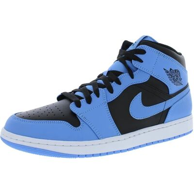Nike Air Jordan Mid Bleu - Chaussures de Basketball - Publicité Nike Air Jordan Mid Bleu - Chaussures de Basketball - Publicité