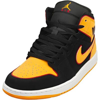 Nike Jordan Sorte & Orange Air Jordan 1 Mid SE Sneakers - Størrelse US 10 - Mand Nike Jordan Sorte & Orange Air Jordan 1 Mid SE Sneakers - Størrelse US 10 - Mand